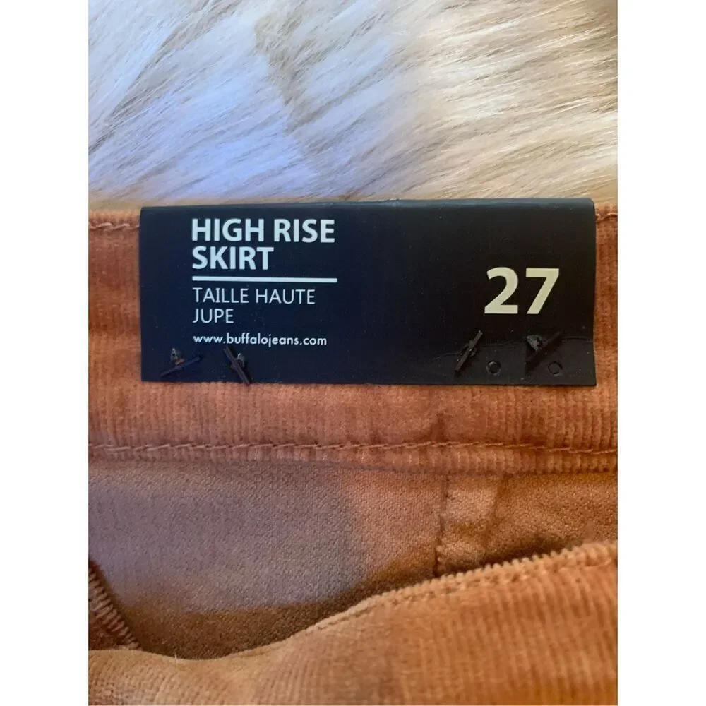 NWT Buffalo David Bitton Corduroy A- Line Skirt size 27